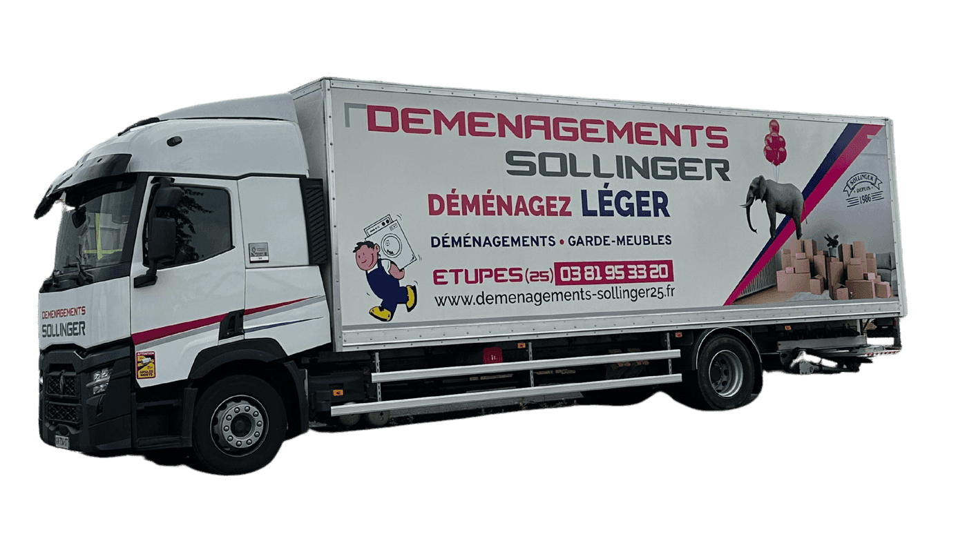 Camion de déménagement Déménagements Sollinger